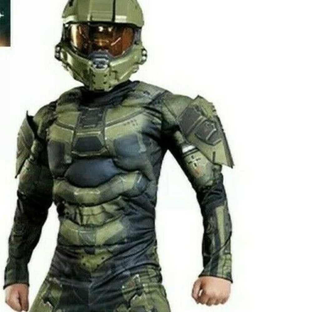 HALO Master Chief Boy Small 4-6 Muscle Costume